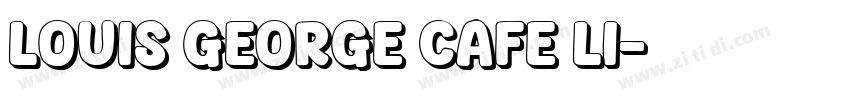 louis george cafe li字体转换